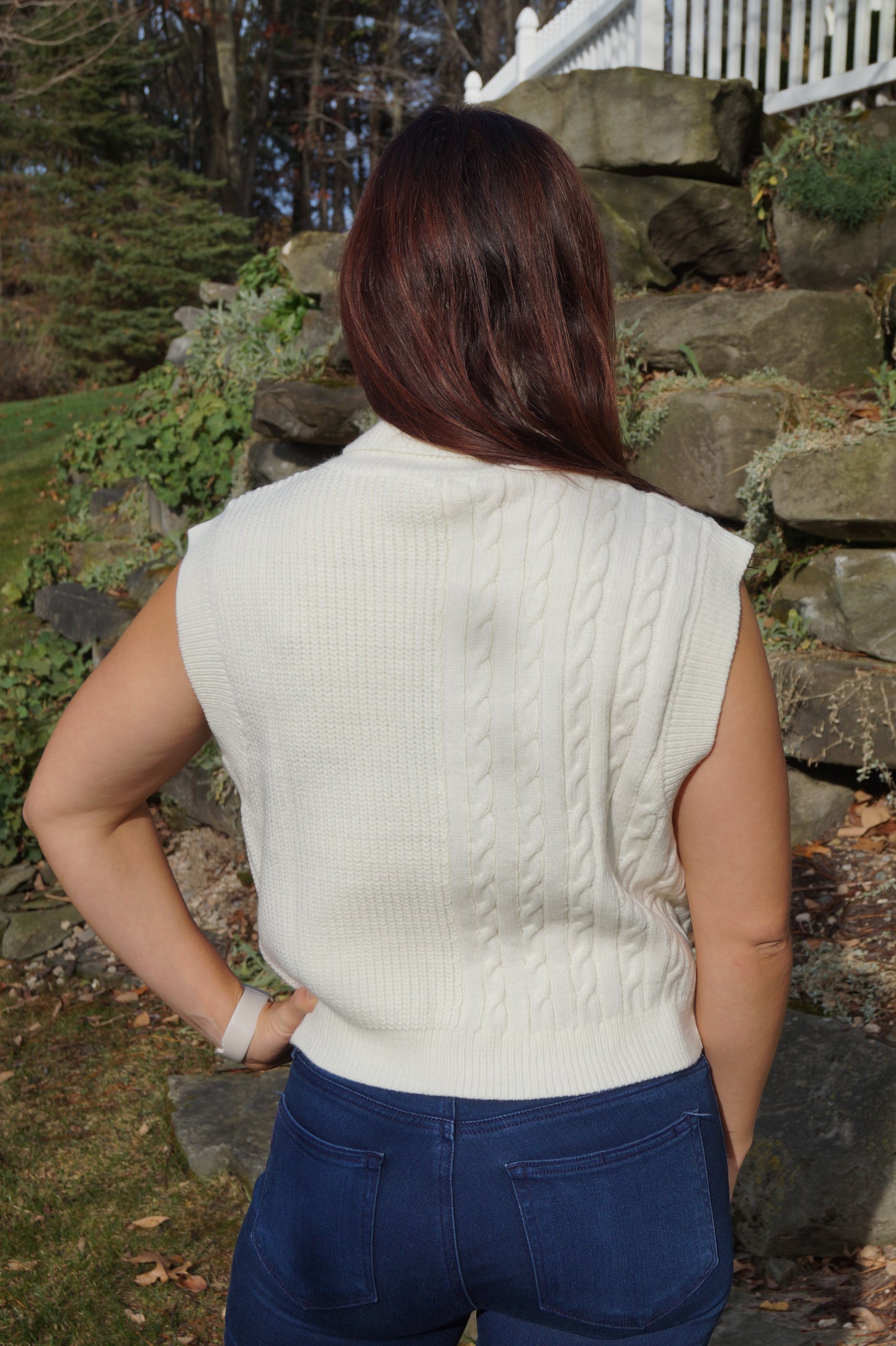 Multi Pattern Turtleneck Sweater