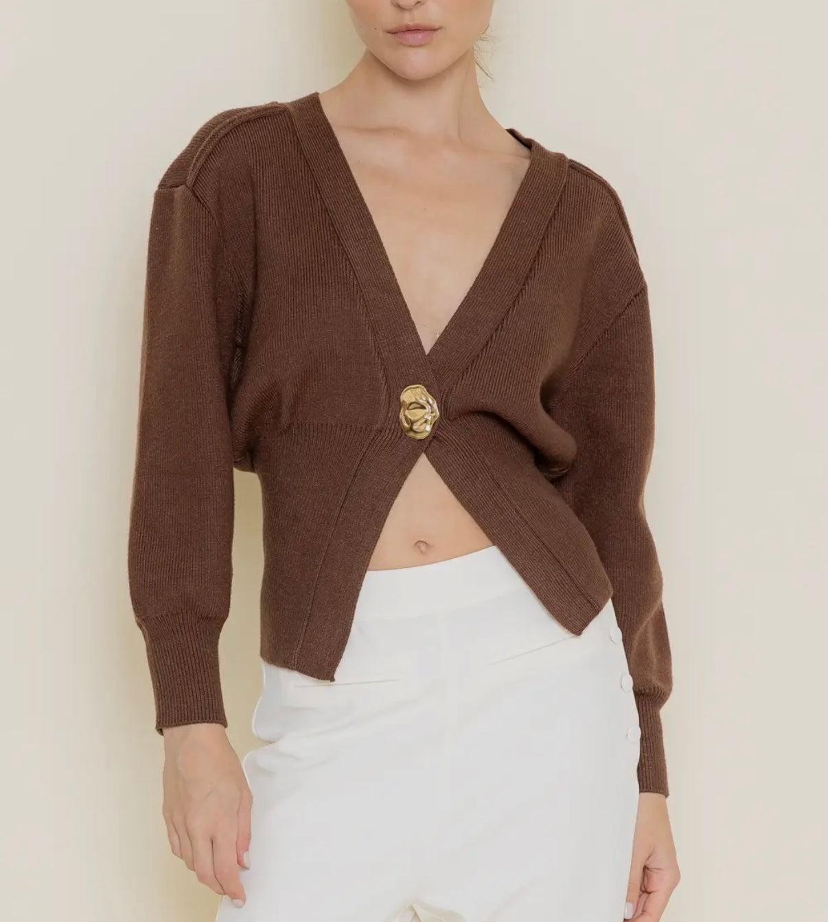 Chic V-Neck Cardigan