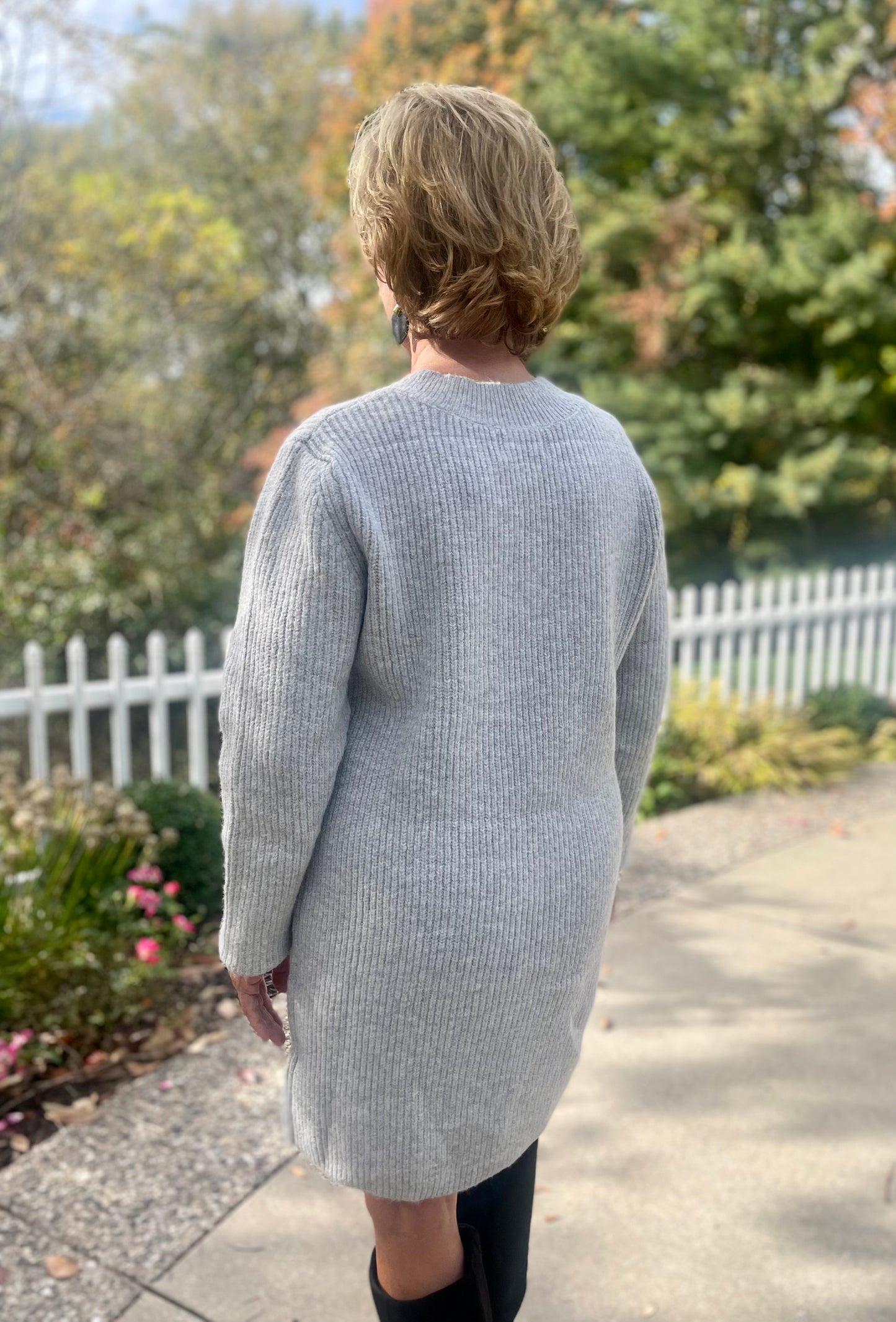 Vienna V-Neck Sweater Dress