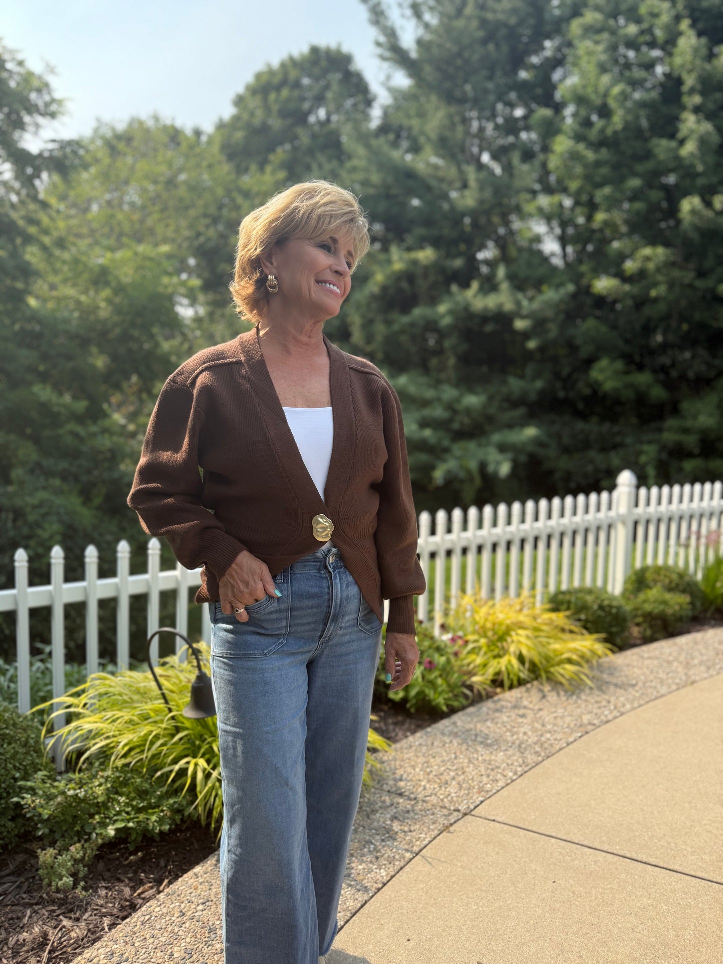 Chic V-Neck Cardigan
