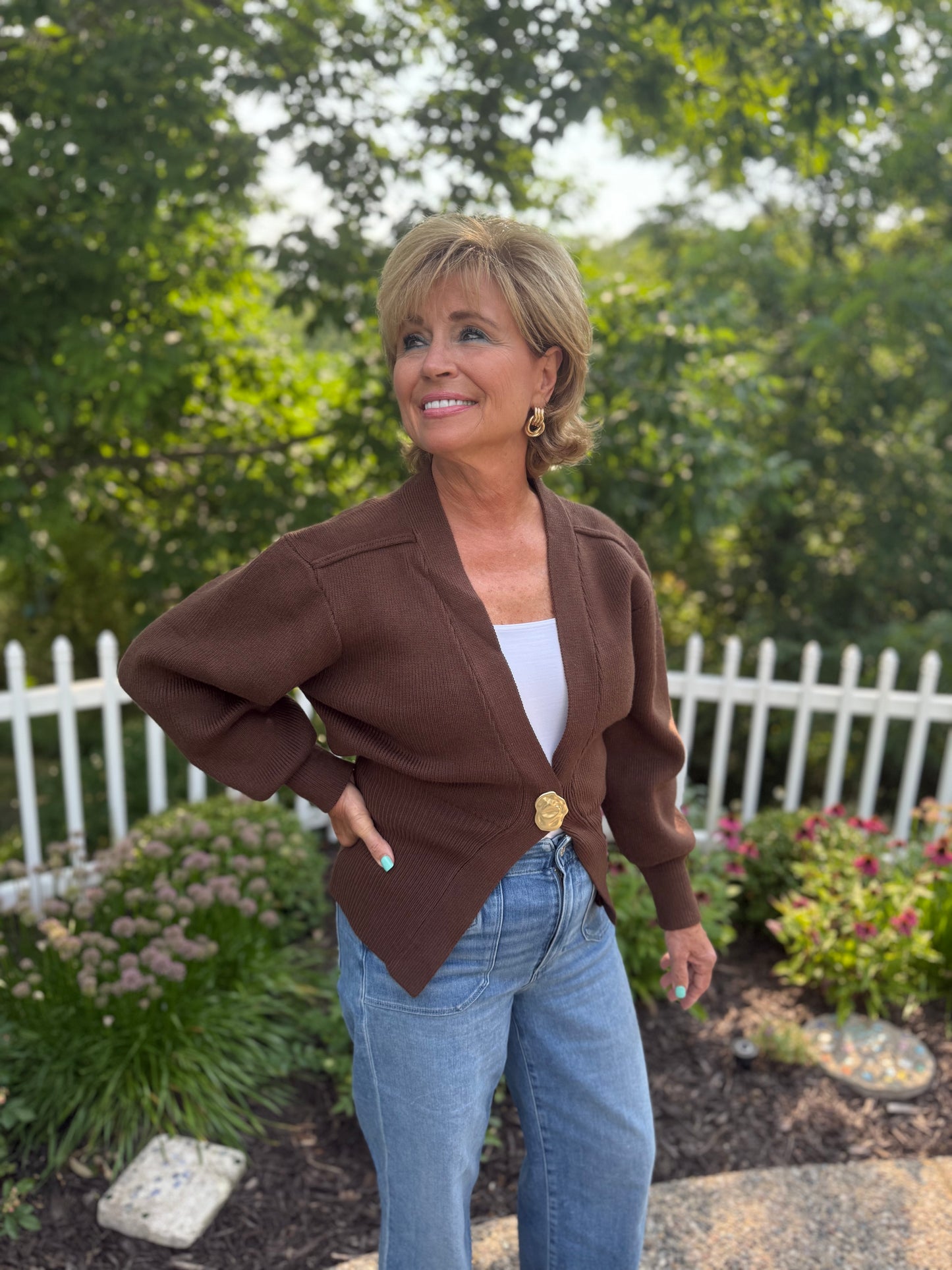 Chic V-Neck Cardigan