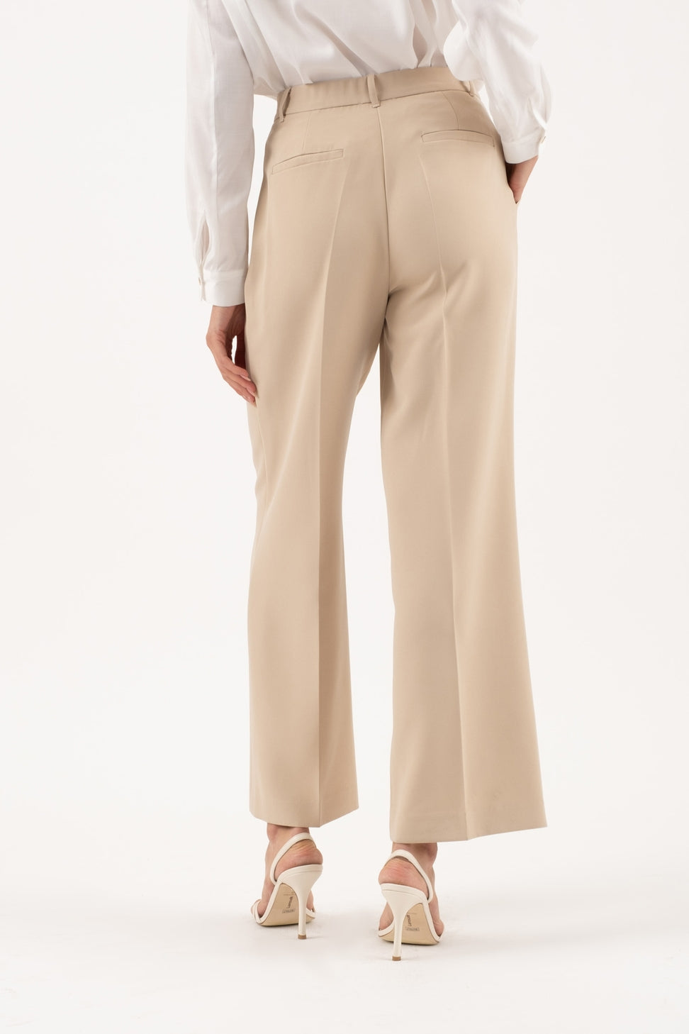 High Waisted Wide Leg Dress Pant