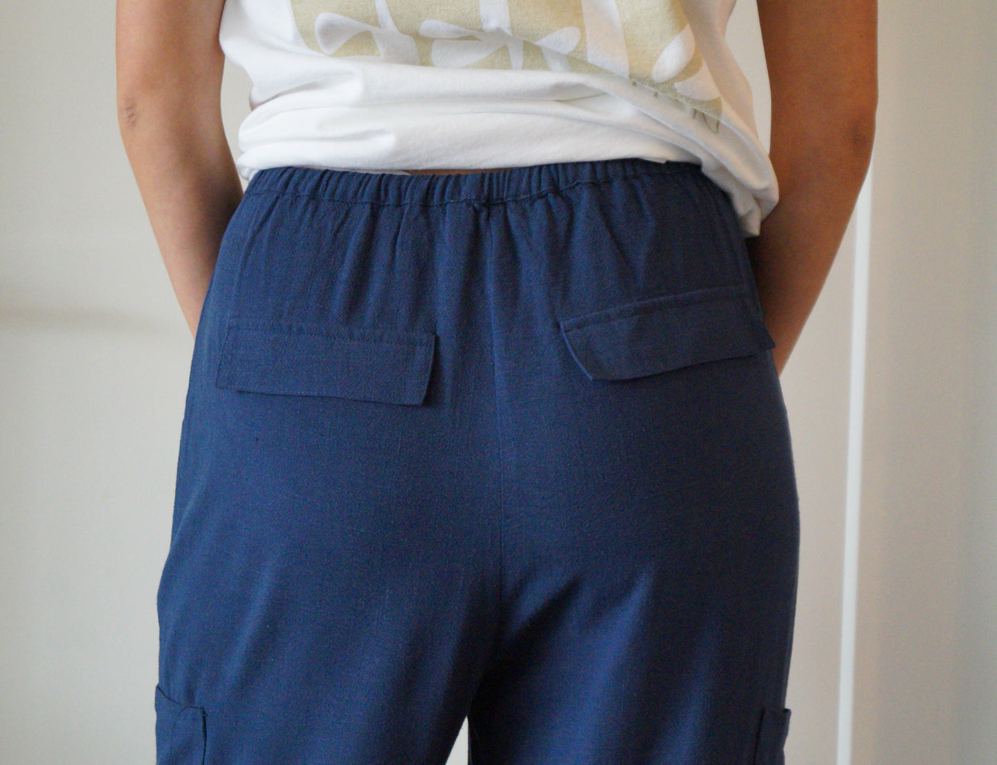 Seaside Linen Pants (blue)