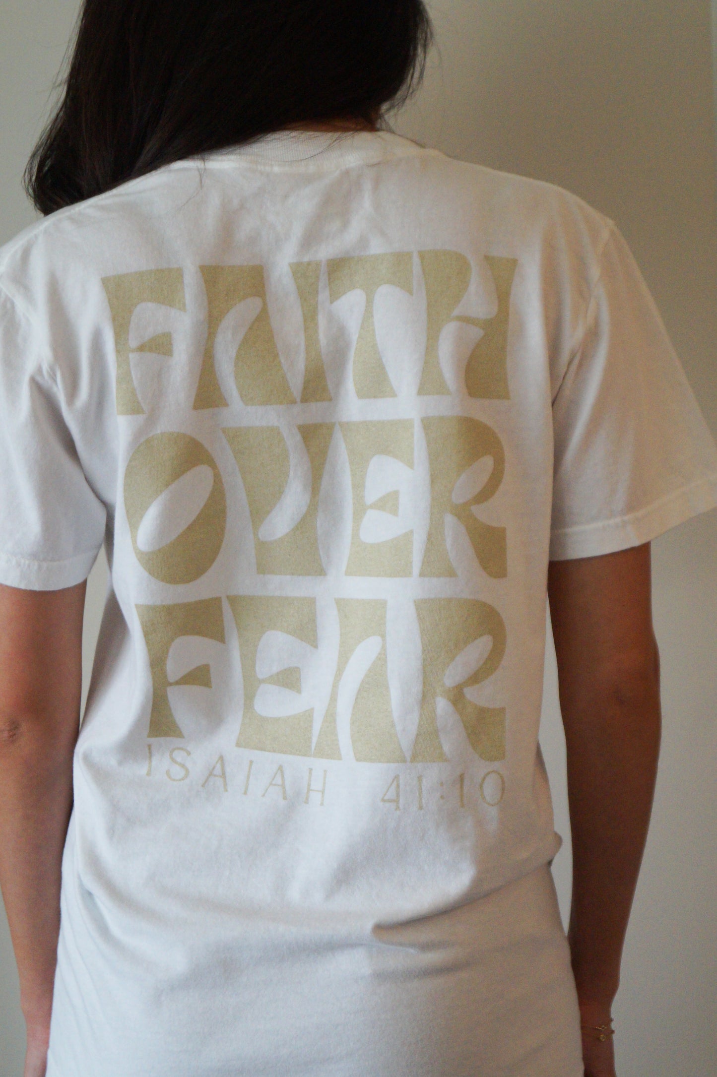 Faith Over Fear Graphic Tee (white)