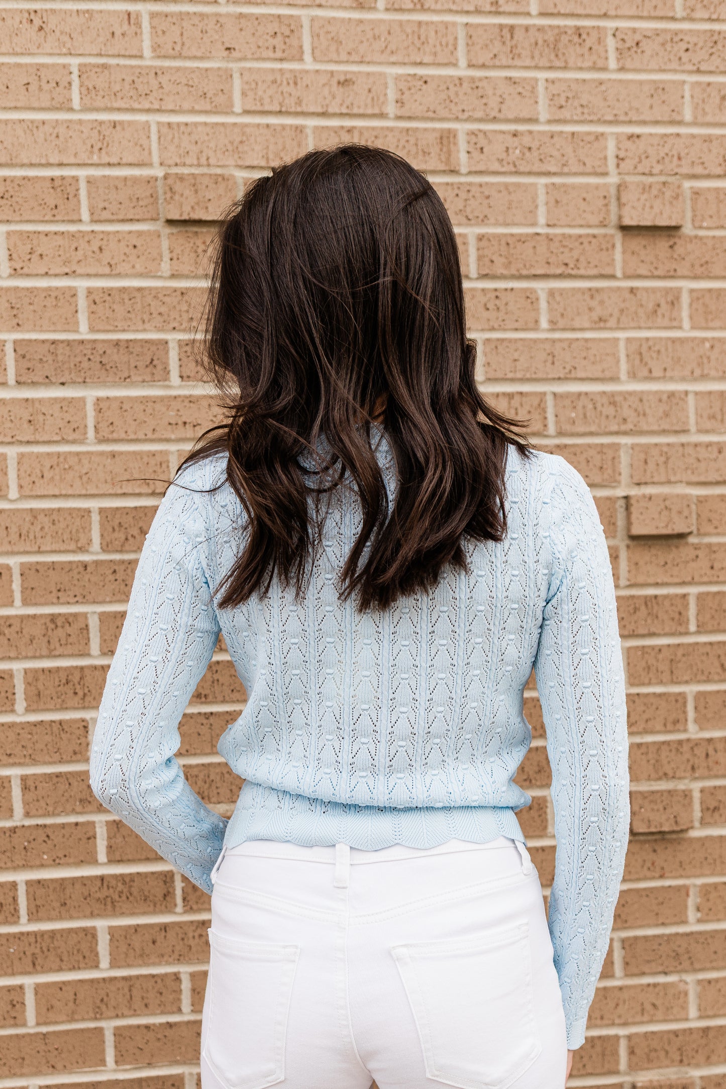 Baby Blues Pointelle Cardigan