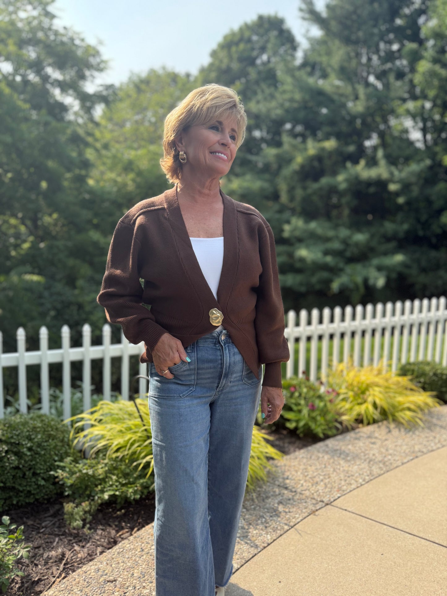 Chic V-Neck Cardigan