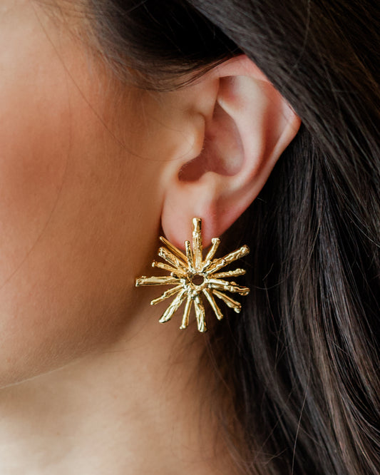 Sunburst Post Earrings