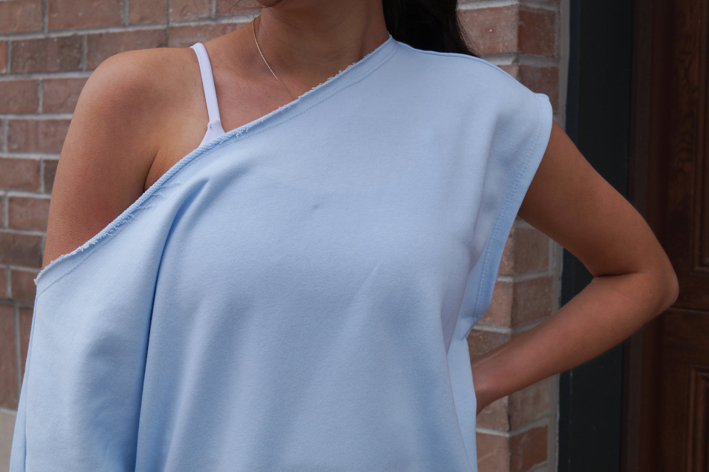 Plush Off Shoulder Top