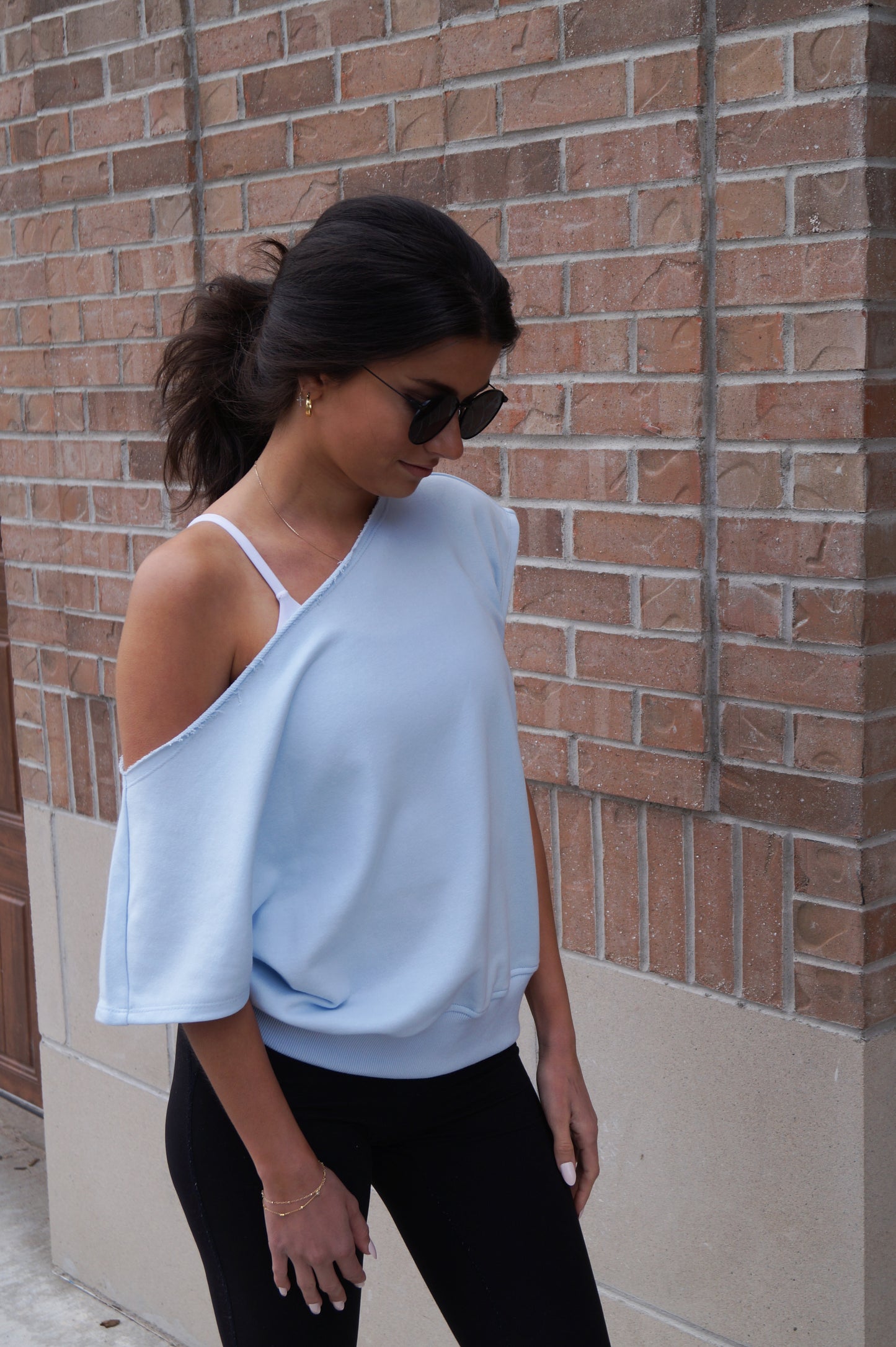Plush Off Shoulder Top