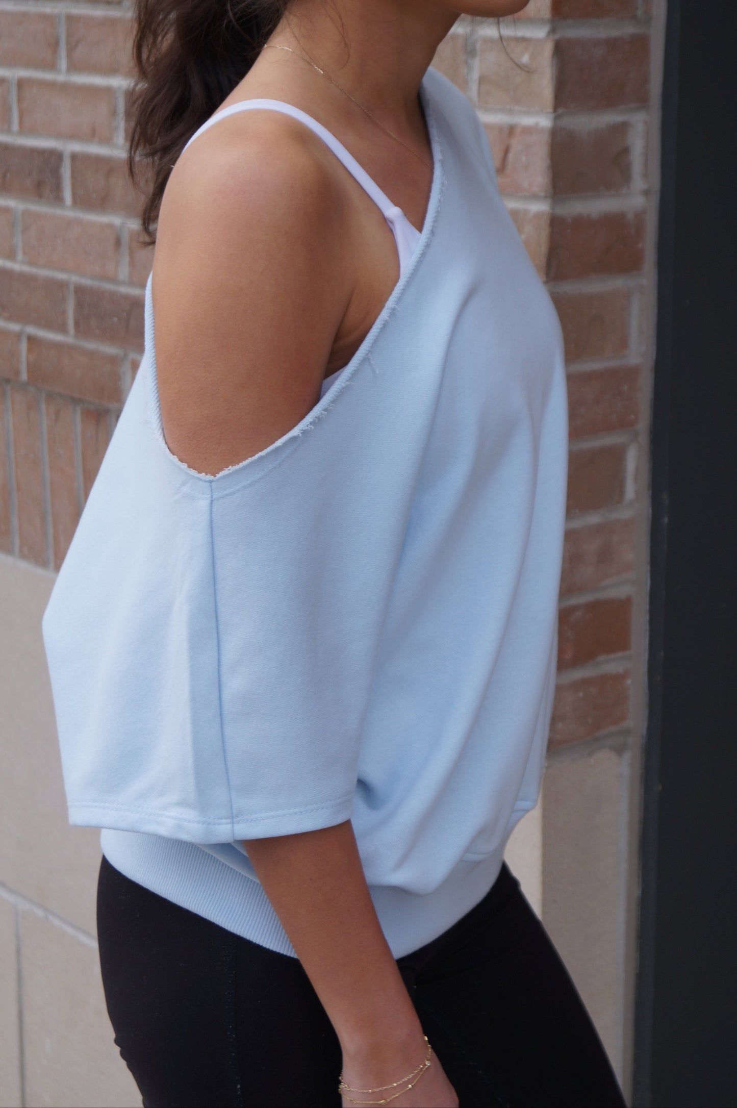 Plush Off Shoulder Top