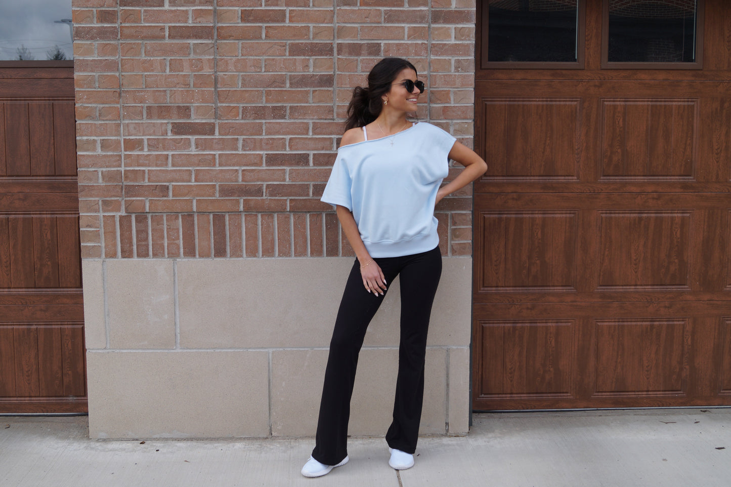 Plush Off Shoulder Top