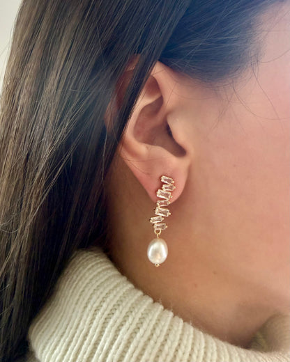 Vintage Pearl Drop Earrings