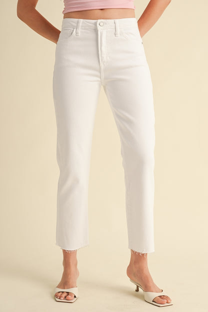 High Rise Straight Leg Jean