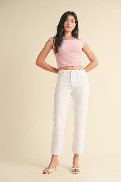 High Rise Straight Leg Jean