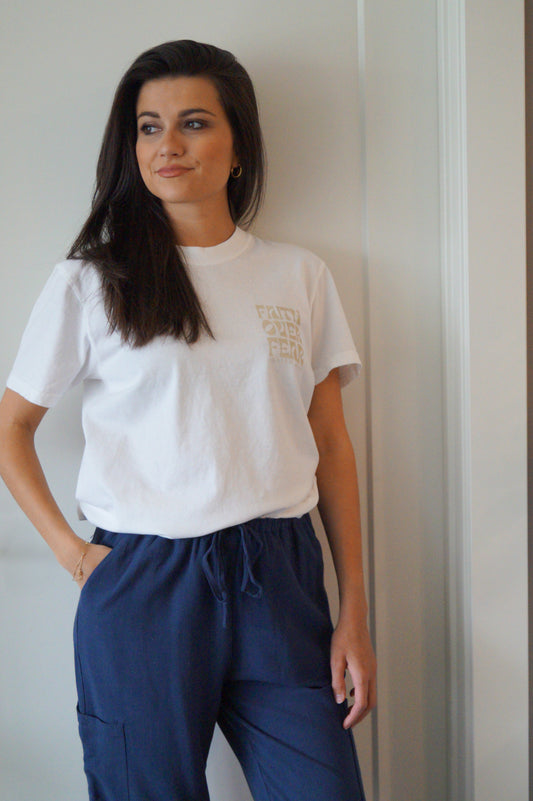 Faith Over Fear Graphic Tee (white)