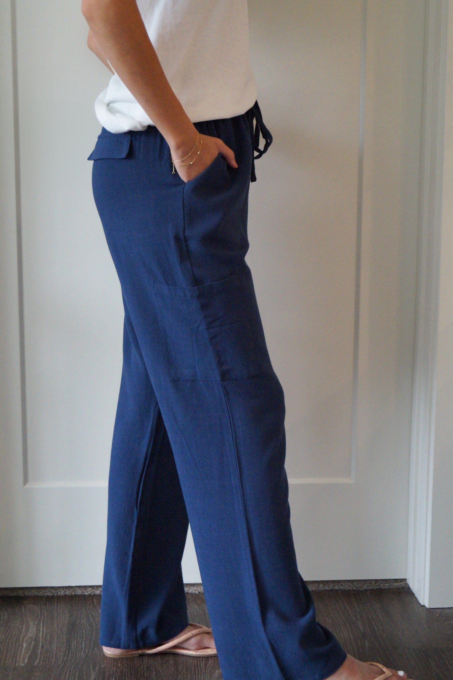 Seaside Linen Pants (blue)