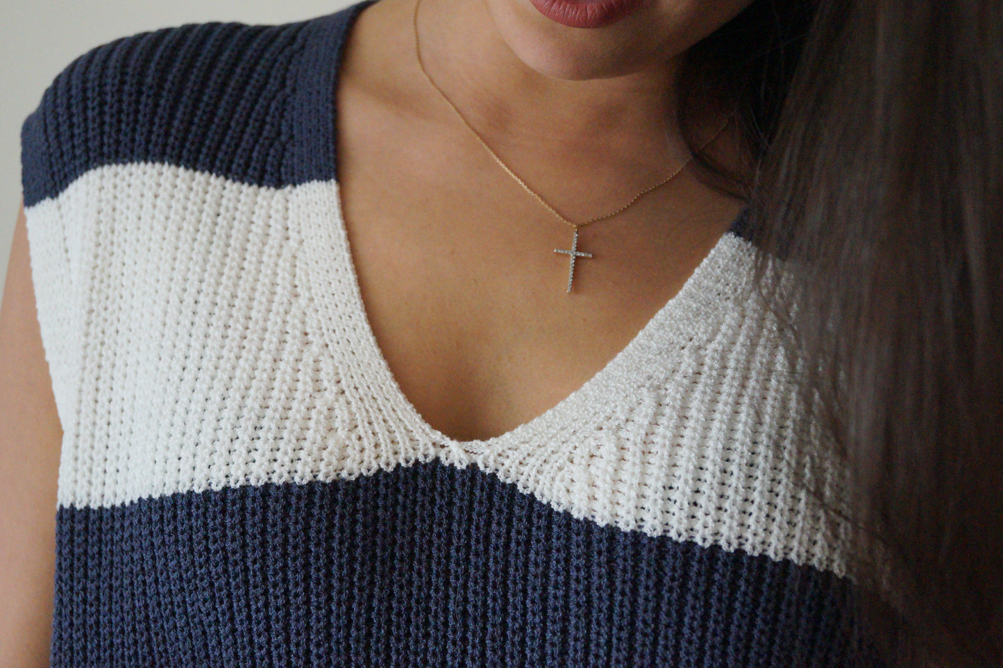 Color Block Sweater Vest