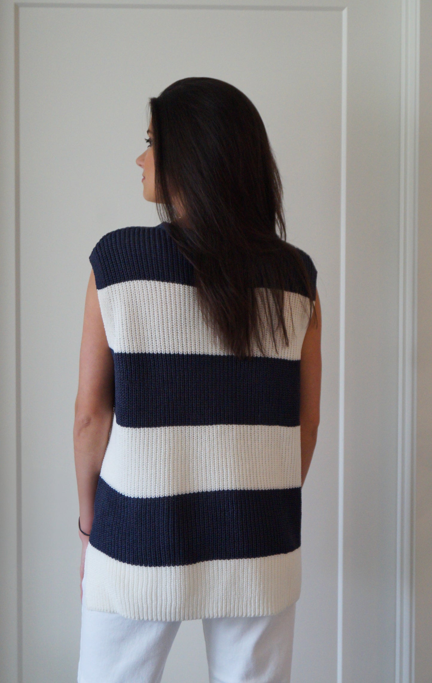Color Block Sweater Vest