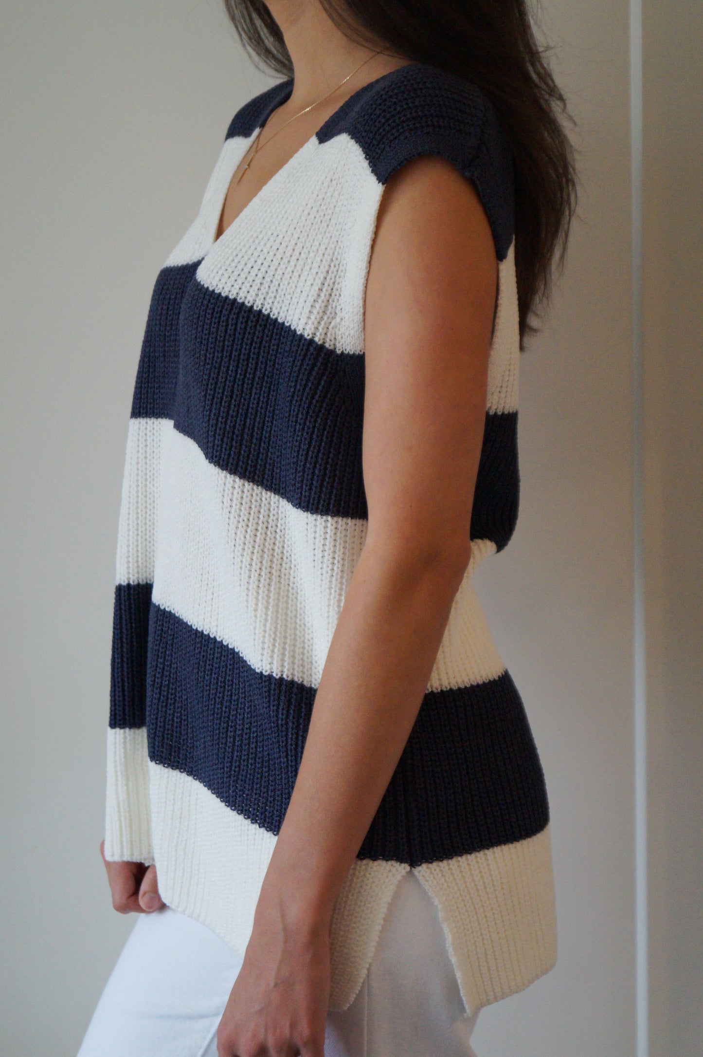 Color Block Sweater Vest