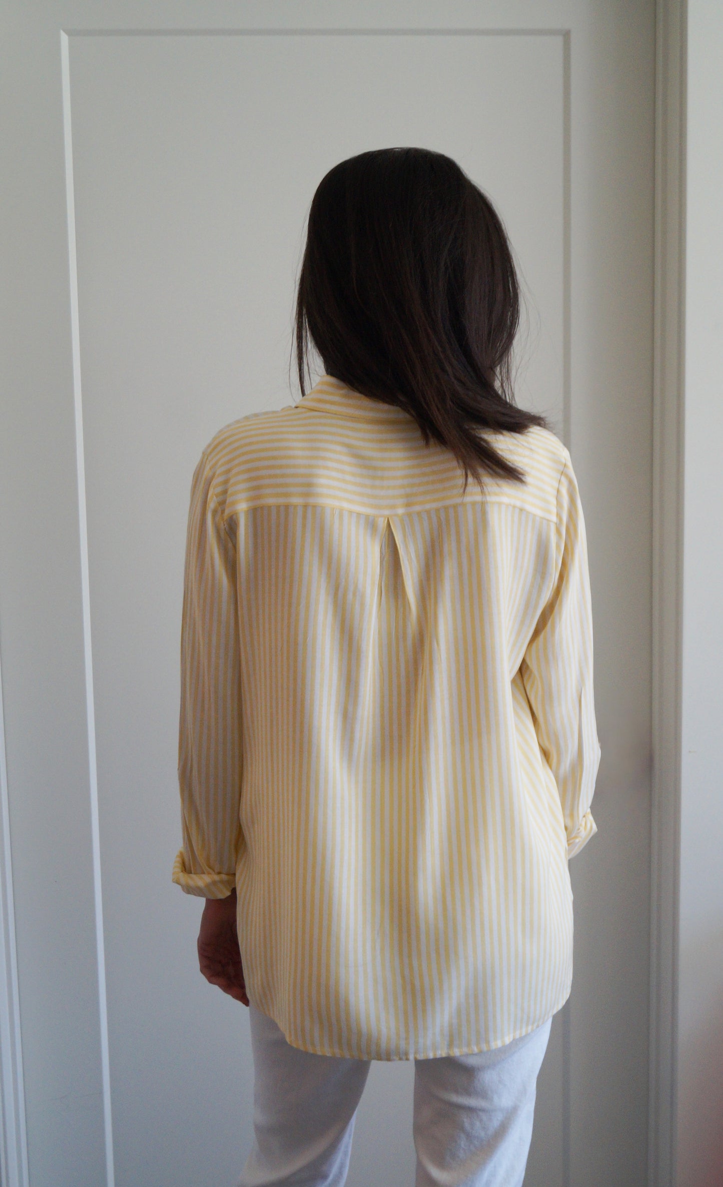 Striped Button Down Shirt (lemon)