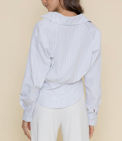 Pinstripe Button-Down Shirt