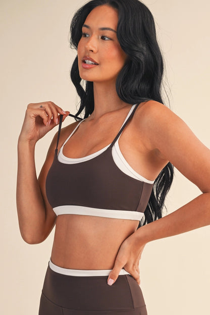 Double-Layer Bra Top (chocolate)