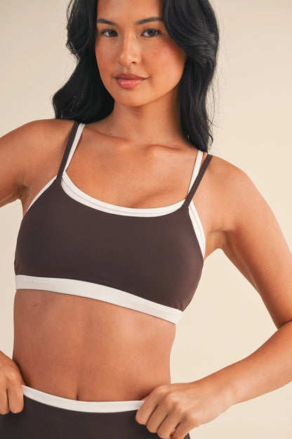Double-Layer Bra Top (chocolate)