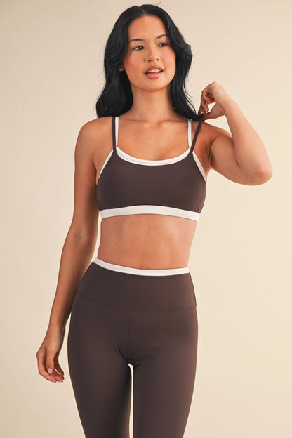 Double-Layer Bra Top (chocolate)