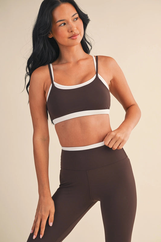 Double-Layer Bra Top (chocolate)