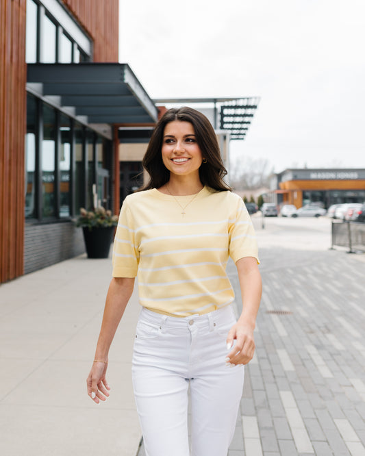 Limoncello Striped Top
