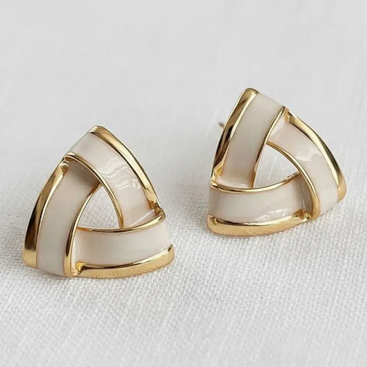 Vintage Enamel Statement Earrings