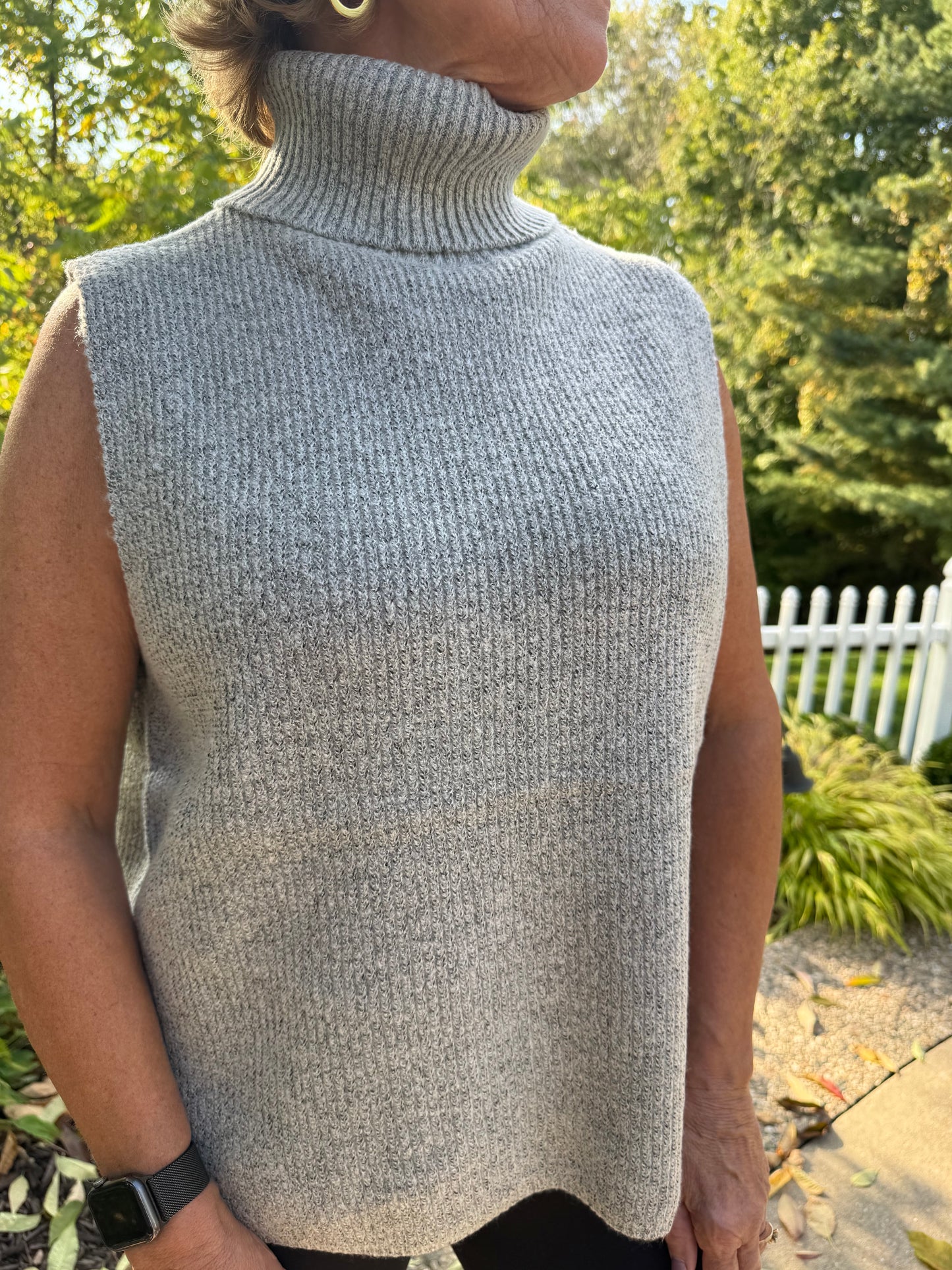 Cozy Sleeveless Turtleneck Vest