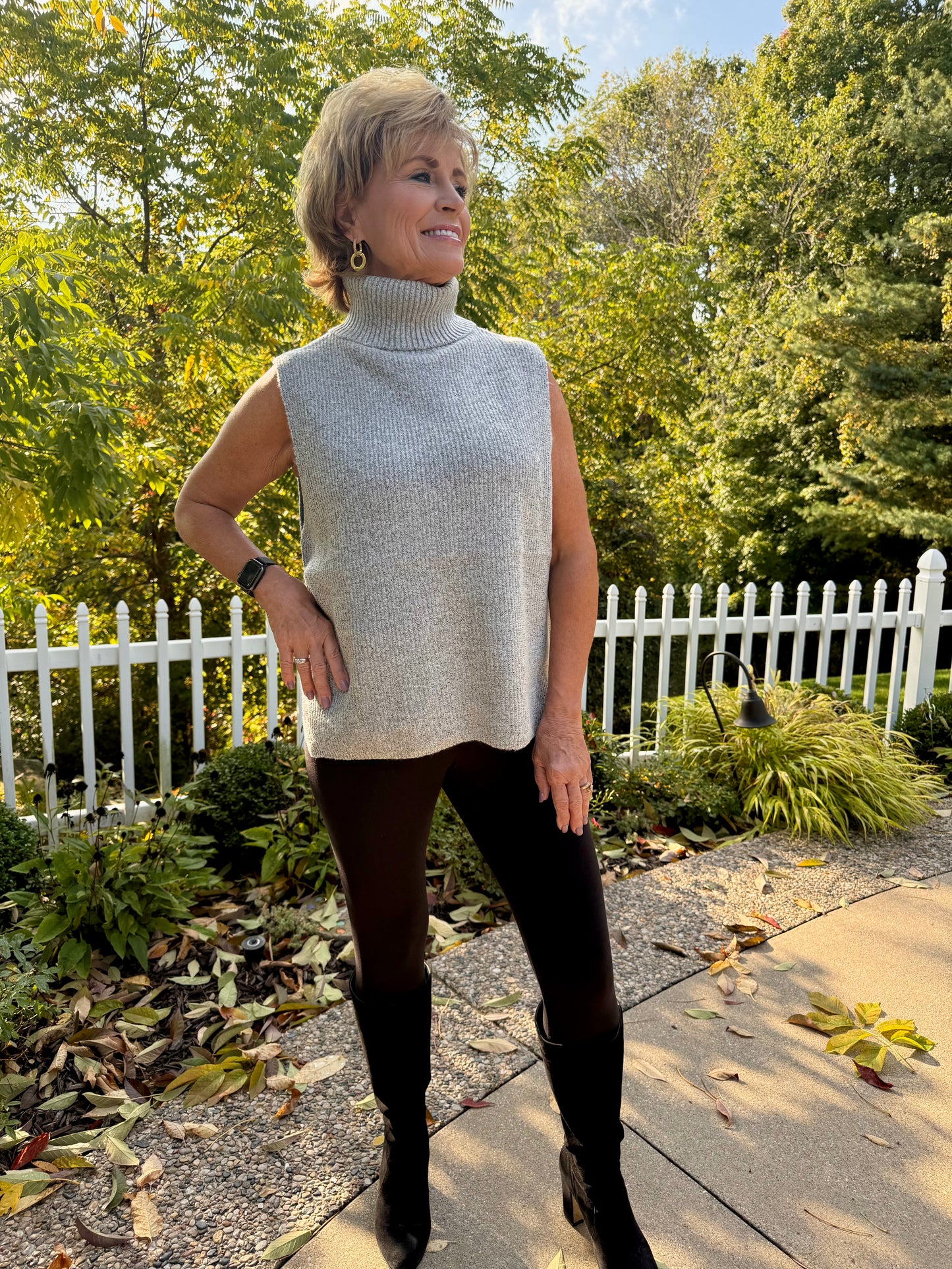 Cozy Sleeveless Turtleneck Vest